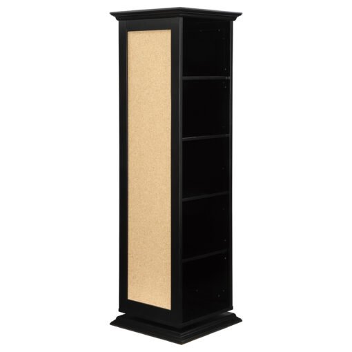 Robinsons Swivel Accent Cabinet with Cork Board Black - Image 3