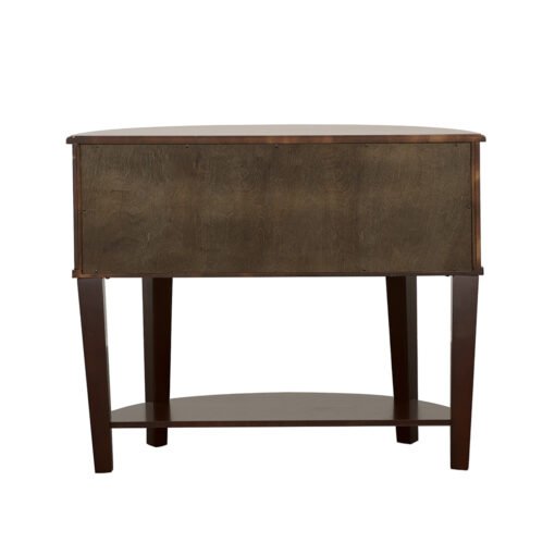 Diane 2-drawer Demilune Entryway Console Table Cappuccino - Image 5