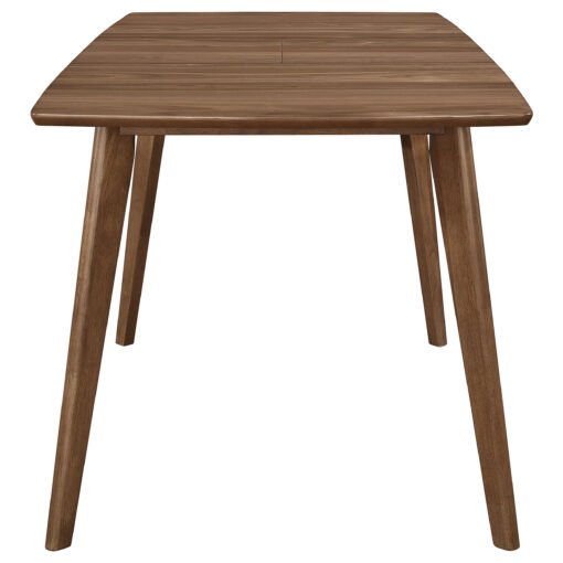 Alfredo 63-inch Extension Leaf Dining Table Natural Walnut - Image 4