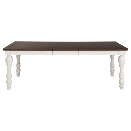 Madelyn 86-inch Extension Leaf Dining Table Coastal White - Image 3
