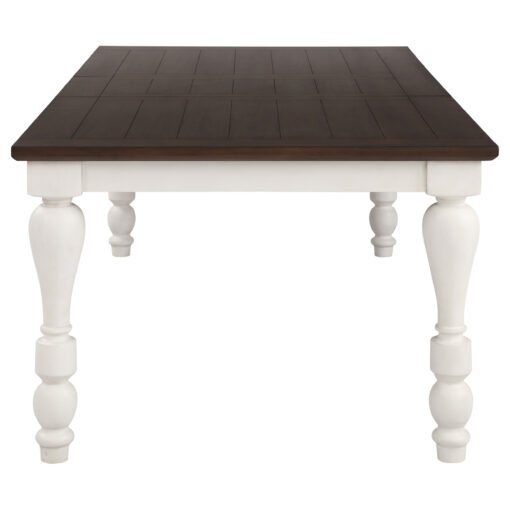 Madelyn 86-inch Extension Leaf Dining Table Coastal White - Image 4