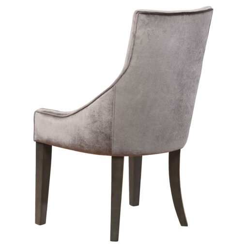 Phelps Velvet Upholstered Dining Side Chair Grey (Set of 2) - Image 6