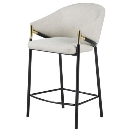 Chadwick Fabric Upholstered Counter Chair Beige (Set of 2) - Image 5