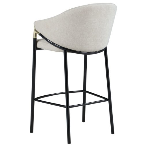 Chadwick Fabric Upholstered Bar Chair Beige (Set of 2) - Image 7