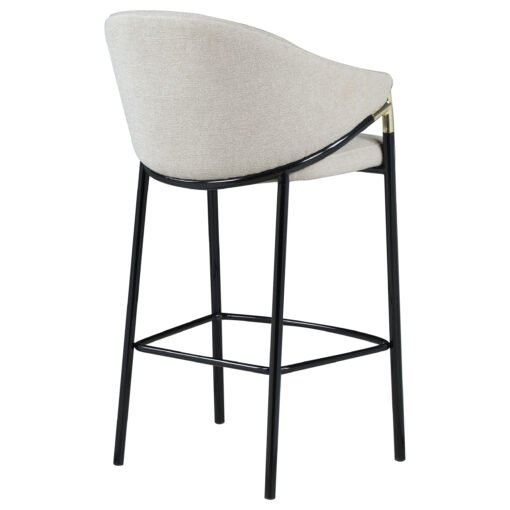 Chadwick Fabric Upholstered Bar Chair Beige (Set of 2) - Image 9