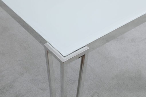 Pauline Rectangular 64-inch Glass Top Dining Table Chrome - Image 5