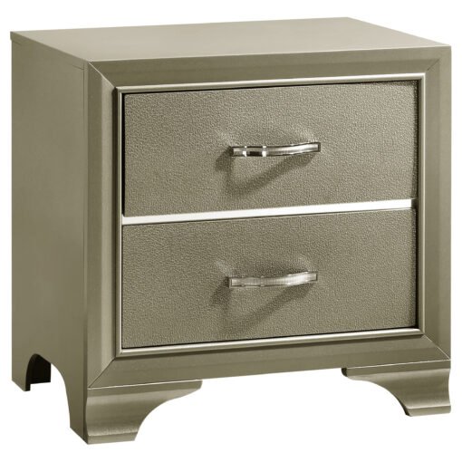 Beaumont 2-drawer Nightstand Champagne - Image 2