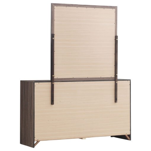 Brantford 6-drawer Dresser with Mirror Barrel Oak - Image 6