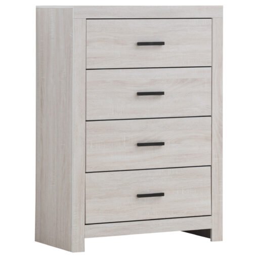Brantford 4-drawer Bedroom Chest Coastal White - Image 2