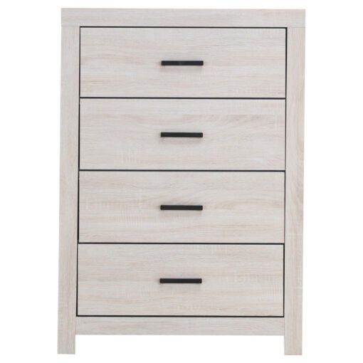 Brantford 4-drawer Bedroom Chest Coastal White - Image 3
