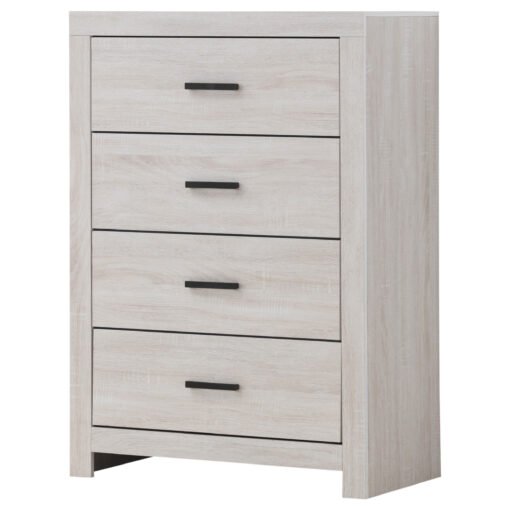 Brantford 4-drawer Bedroom Chest Coastal White - Image 4