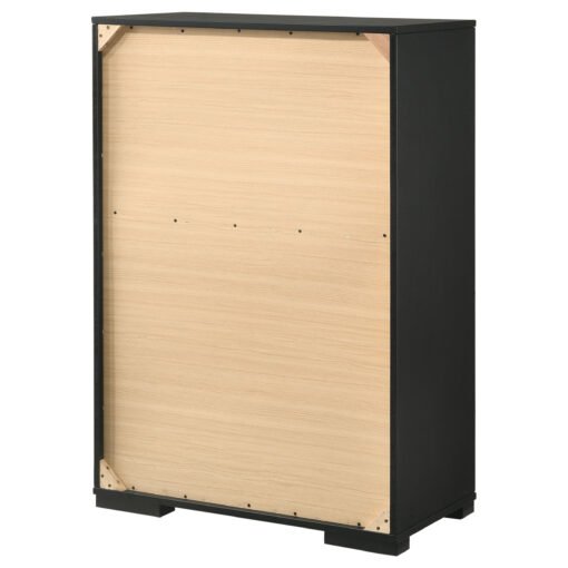 Blacktoft 5-drawer Bedroom Chest Black - Image 8