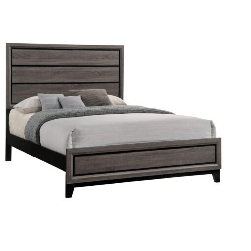 Watson Wood Queen Panel Bed Grey Oak - Image 3