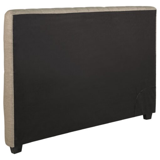 Chloe Upholstered Eastern King Panel Headboard Oatmeal - Image 3