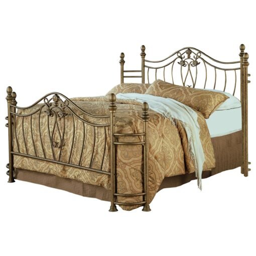 Sydney Queen Headboard and Footboard Brushed Gold - Image 2