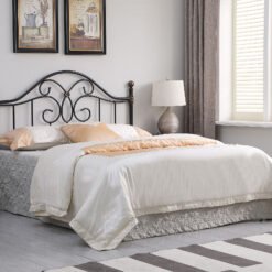 Bailey Metal Queen or Full Open Frame Headboard Black