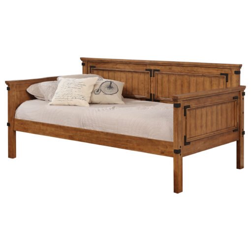 Oakdale Wood Twin Daybed with Trundle Rustic Honey - Image 3