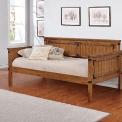 Oakdale Wood Twin Daybed Rustic Honey