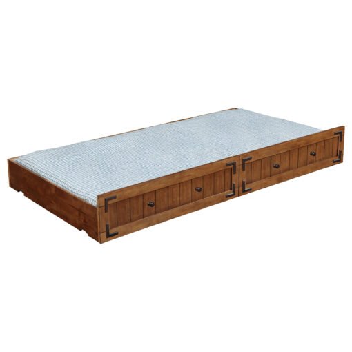 Oakdale Wood Storage Trundle Rustic Honey - Image 3