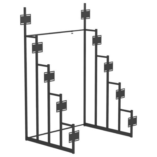 Duarto 5-tier Headboard Display Rack Black - Image 3