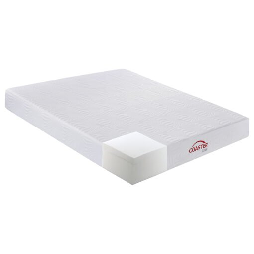 Key 10-inch California King Memory Foam Mattress White - Image 2