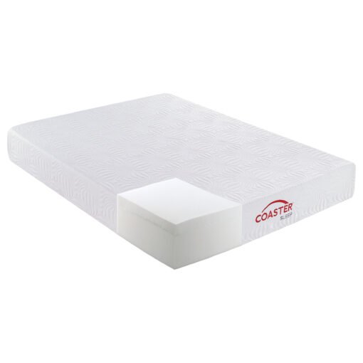 Key 10" Queen Memory Foam Mattress White - Image 2