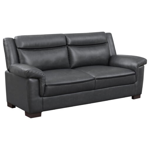 Arabella Upholstered Padded Arm Sofa Grey - Image 2