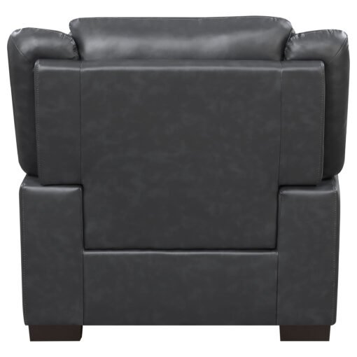 Arabella Upholstered Padded Arm Accent Chair Grey - Image 6