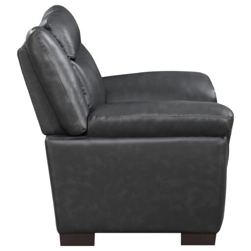 Arabella Upholstered Padded Arm Accent Chair Grey - Image 7