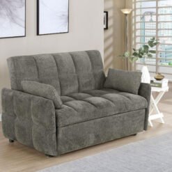 Cotswold Upholstered Convertible Sleeper Sofa Bed Dark Grey