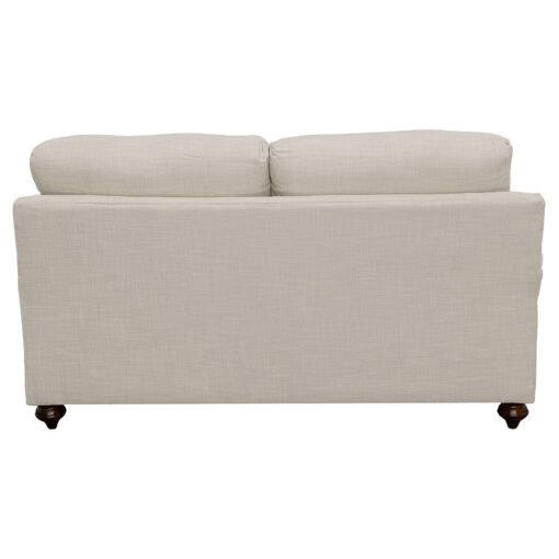 Glenn Upholstered English Arm Loveseat Light Grey and Grey - Image 6