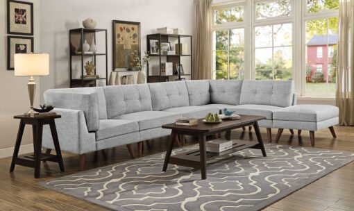 Churchill Upholstered Corner Chair Grey - Image 11