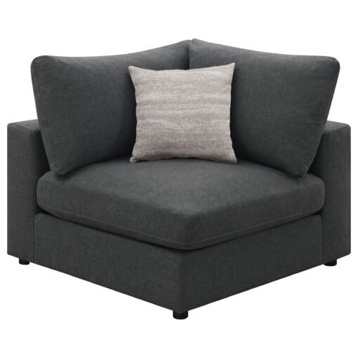 Serene Upholstered Corner Charcoal - Image 2