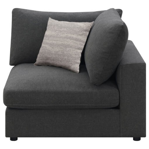 Serene Upholstered Corner Charcoal - Image 3