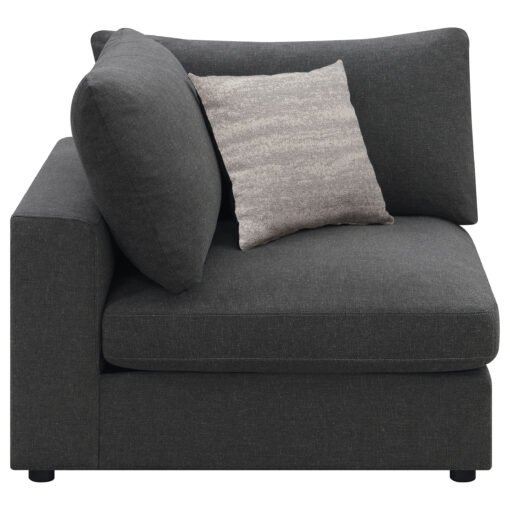 Serene Upholstered Corner Charcoal - Image 7