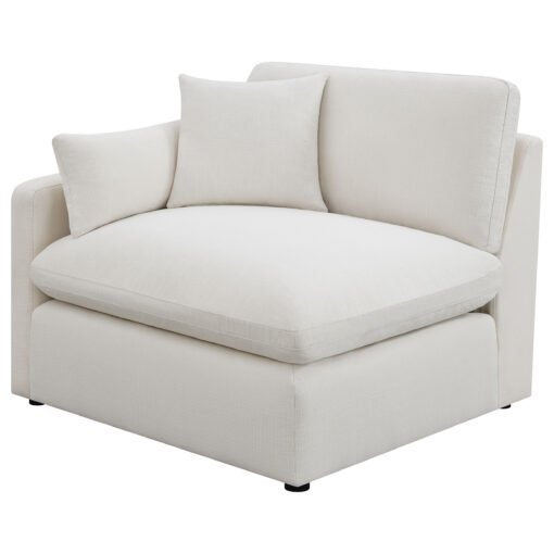 Hobson Upholstered LAF Chair Ivory - Image 2