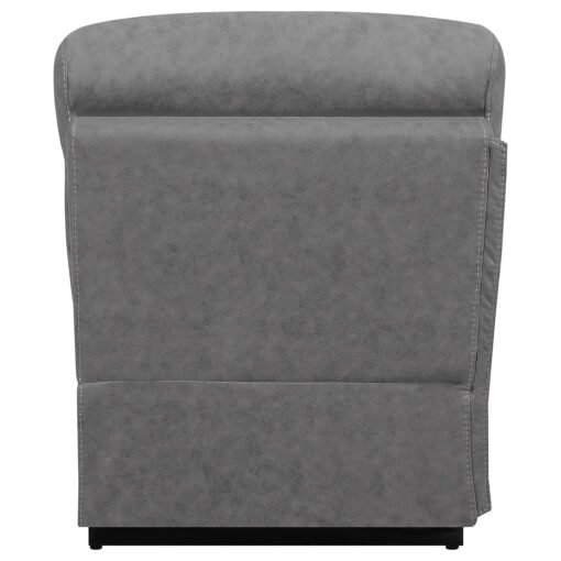 Higgins Upholstered Armless Chair Grey - Image 5