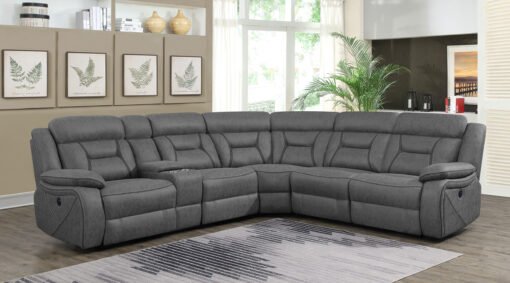 Higgins Upholstered Armless Chair Grey - Image 9