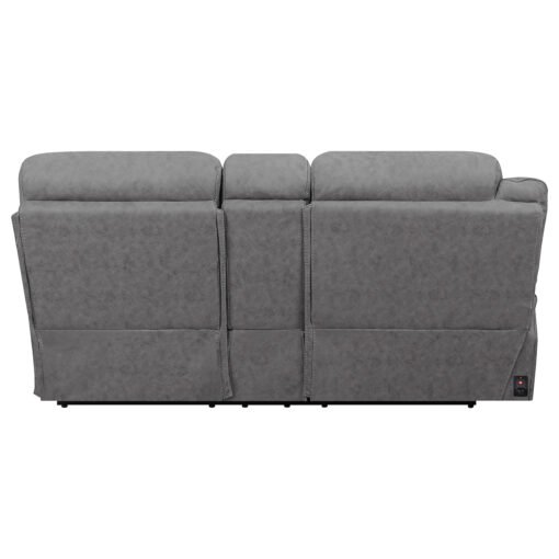 Higgins Upholstered LAF Power Loveseat Grey - Image 6
