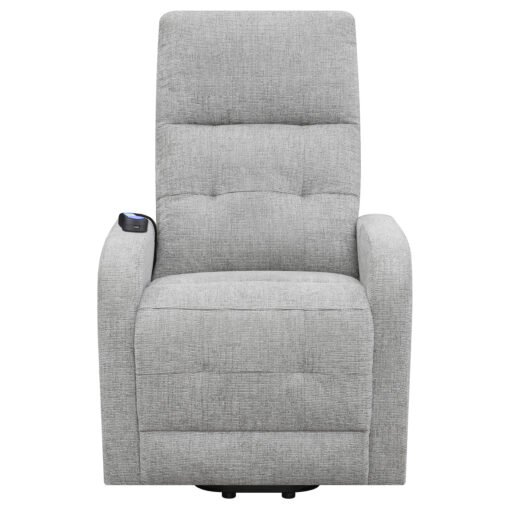 Howie Upholstered Power Lift Massage Chair Grey - Image 8