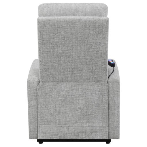 Howie Upholstered Power Lift Massage Chair Grey - Image 11