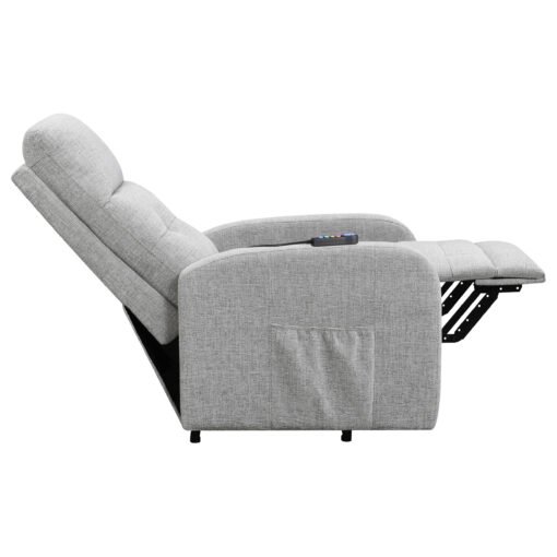 Howie Upholstered Power Lift Massage Chair Grey - Image 13