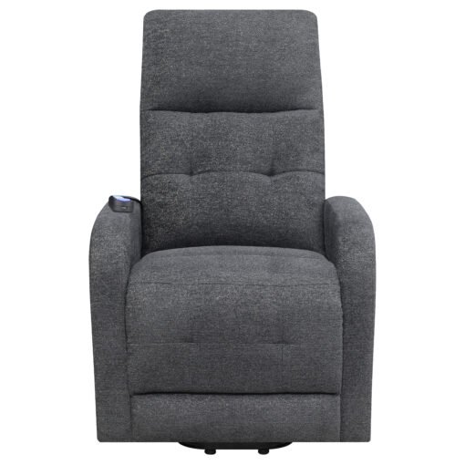 Howie Upholstered Power Lift Massage Chair Charcoal - Image 8