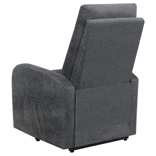 Howie Upholstered Power Lift Massage Chair Charcoal - Image 10