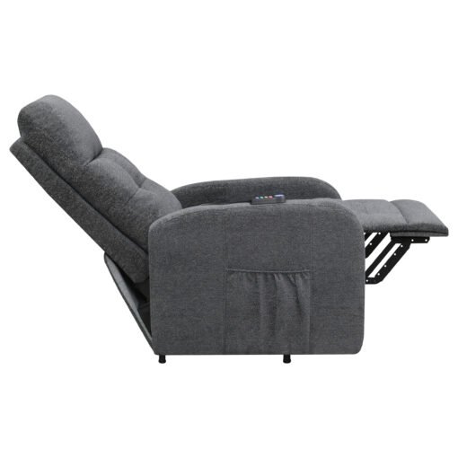 Howie Upholstered Power Lift Massage Chair Charcoal - Image 13