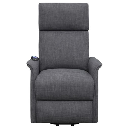 Herrera Upholstered Power Lift Massage Chair Charcoal - Image 9