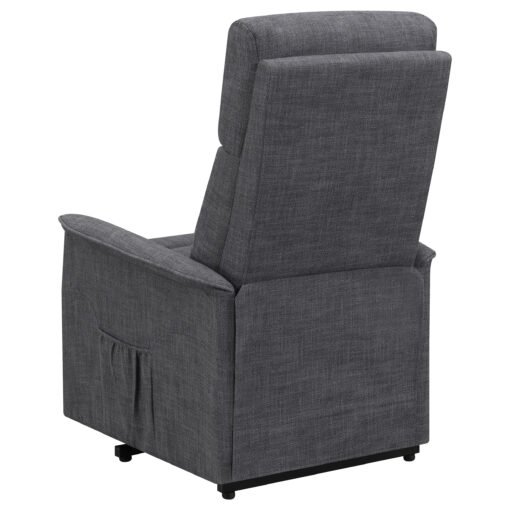 Herrera Upholstered Power Lift Massage Chair Charcoal - Image 11