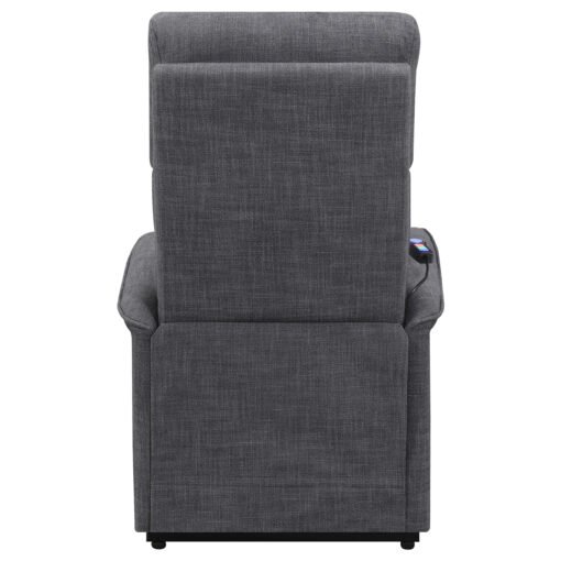 Herrera Upholstered Power Lift Massage Chair Charcoal - Image 12