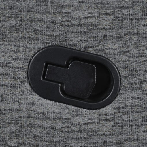 Bahrain Upholstered LAF Recliner Charcoal - Image 4