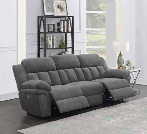 Bahrain Upholstered Power Sofa Charcoal - Image 2